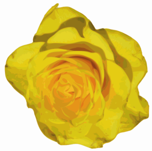 Yellow Blurred Rose Clip Art
